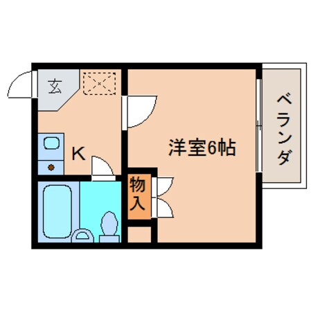 学園前駅 徒歩9分 2階の物件間取画像